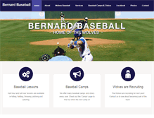 Tablet Screenshot of bernardbaseball.com